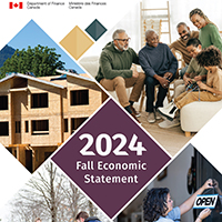 Department of Finance Canada 2024 Fall Economic Statement cover