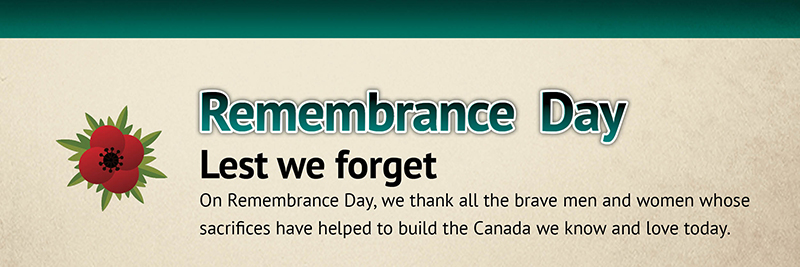 Remembrance Day - Lest we forget