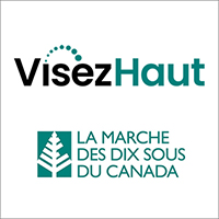 Logo de VisezHaut et la Marche des dix sous du Canada