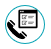 data collection icon (phone and computer screen)