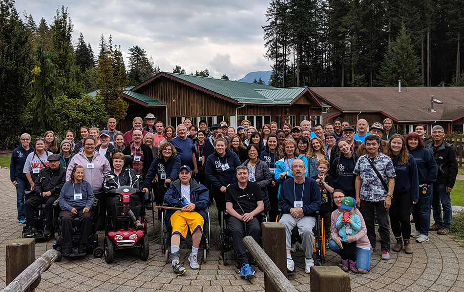 Group of participants from BC Aphasia Camp 2019
