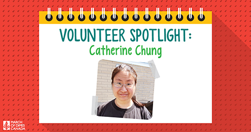 Volunteer Spotlight Catherine Chung