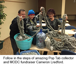 Amazing Pop Tab collector and fundraiser Cameron L
