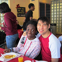 LIFE Mississauga participants at lunch
